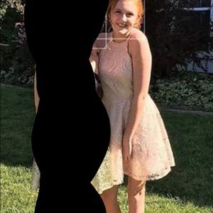 PEACH HOMECOMING DRESS